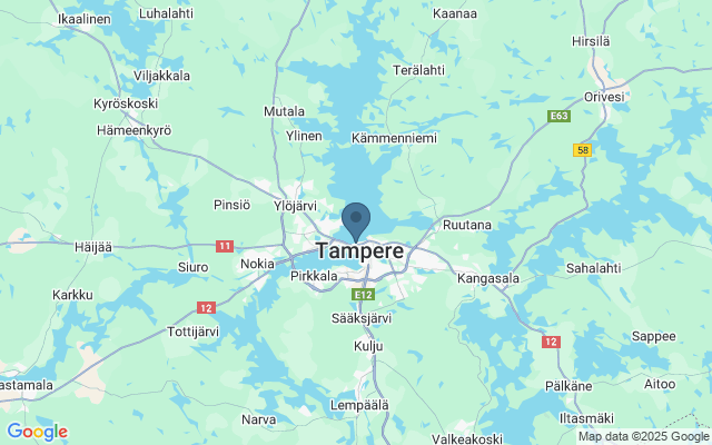 Kaart met locatie Särkänniemi
